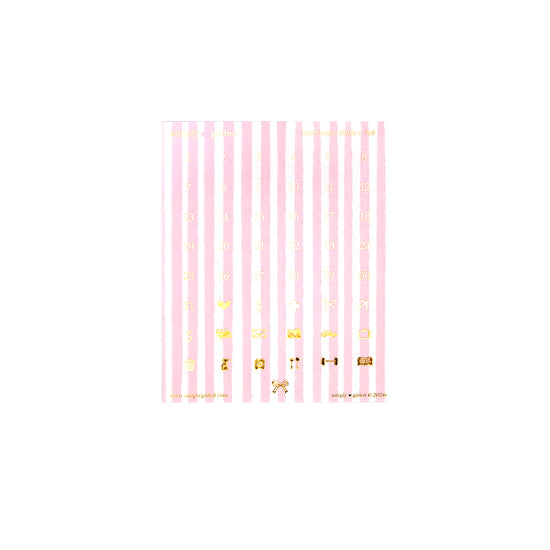 Sweet Gingerbread Luxe Sticker Kit (light gold foil)