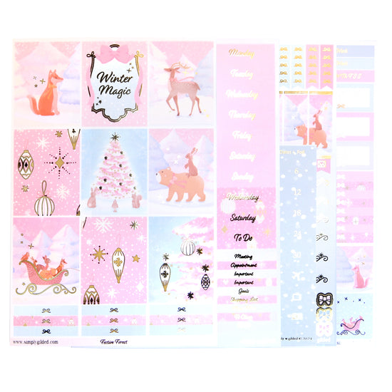 Festive Forest Luxe Sticker Kit + date dots (you pick)