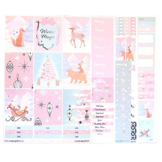 Festive Forest Luxe Sticker Kit + date dots (you pick)