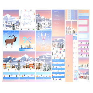 Banff Luxe Sticker Kit + date dots (silver holographic foil)