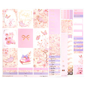 Purrrty Luxe Sticker Kit + date dots (rose gold foil)