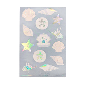 Seashells (Deco Sheet + silver holographic foil) (Item of the Week)