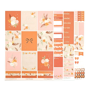 Fall Florals Luxe Sticker kit (rose gold foil) (Item of the Week)