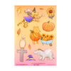 100 Acre Wood Halloween Deco Stickers (light gold foil) (you pick)