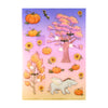 100 Acre Wood Halloween Deco Stickers (light gold foil) (you pick)