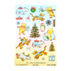 100 Acre Wood in Winter Deco Stickers (silver foil + you pick finish)