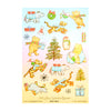 100 Acre Wood in Winter Deco Stickers (silver foil + you pick finish)