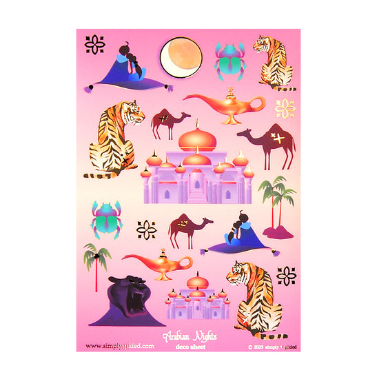Arabian Nights (Deco Sheet + light gold foil) (you pick)