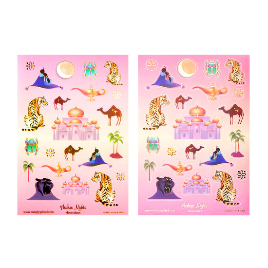 Arabian Nights (Deco Sheet + light gold foil) (you pick)