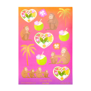 Beautiful Bali (Deco Sheet + light gold holographic foil)