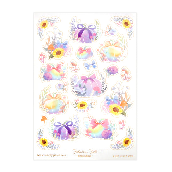Fabulous Fall (Deco Sheet + rose gold foil) (you pick)