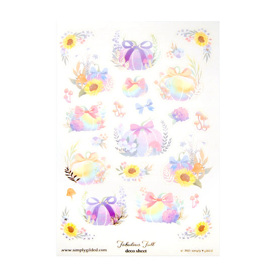 Fabulous Fall (Deco Sheet + rose gold foil) (you pick)