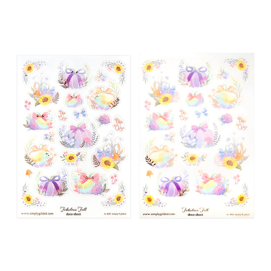 Fabulous Fall (Deco Sheet + rose gold foil) (you pick)