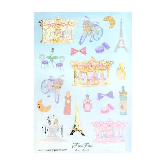 Froufrou (Deco Sheet + light gold foil) (you pick)