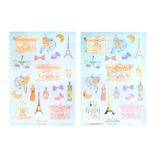 Froufrou (Deco Sheet + light gold foil) (you pick)