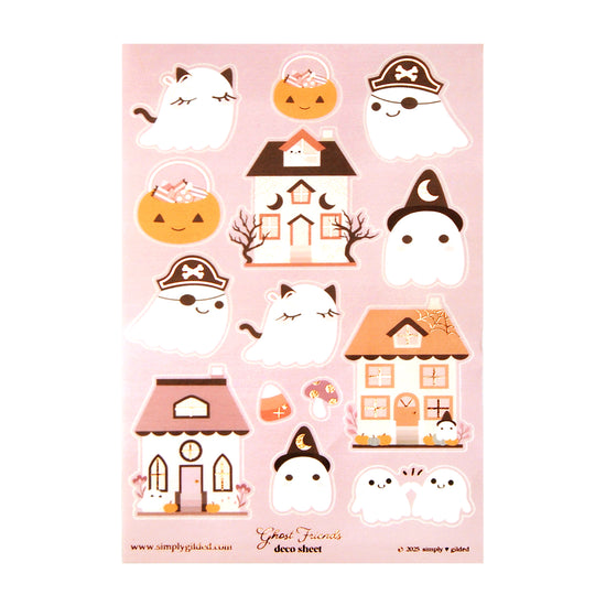 Ghost Friends (Deco Sheet + rose gold foil) (you pick)