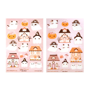 Ghost Friends (Deco Sheet + rose gold foil) (you pick)