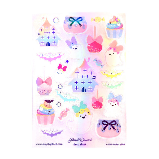 Ghoul Dessert (Deco Sheet + light purple foil / iridescent overlay) (you pick)