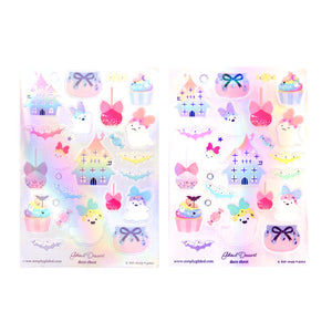 Ghoul Dessert (Deco Sheet + light purple foil / iridescent overlay) (you pick)
