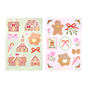 Sweet Gingerbread Deco Stickers (you pick)