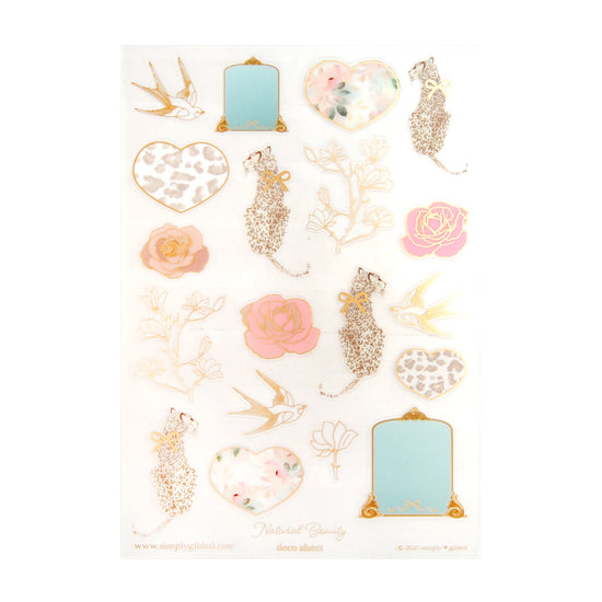 Natural Beauty (Deco Sheet + satin gold foil) (you pick)