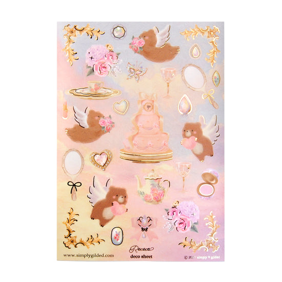 Rococo (Deco Sheet + light gold foil) (you pick)