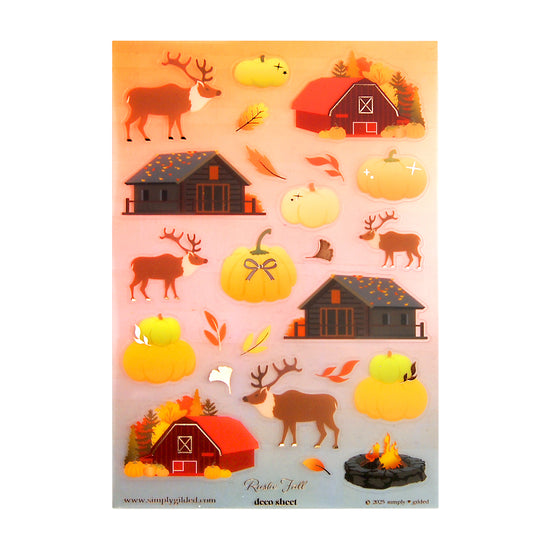 Rustic Fall (Deco Sheet + rose gold foil) (you pick)