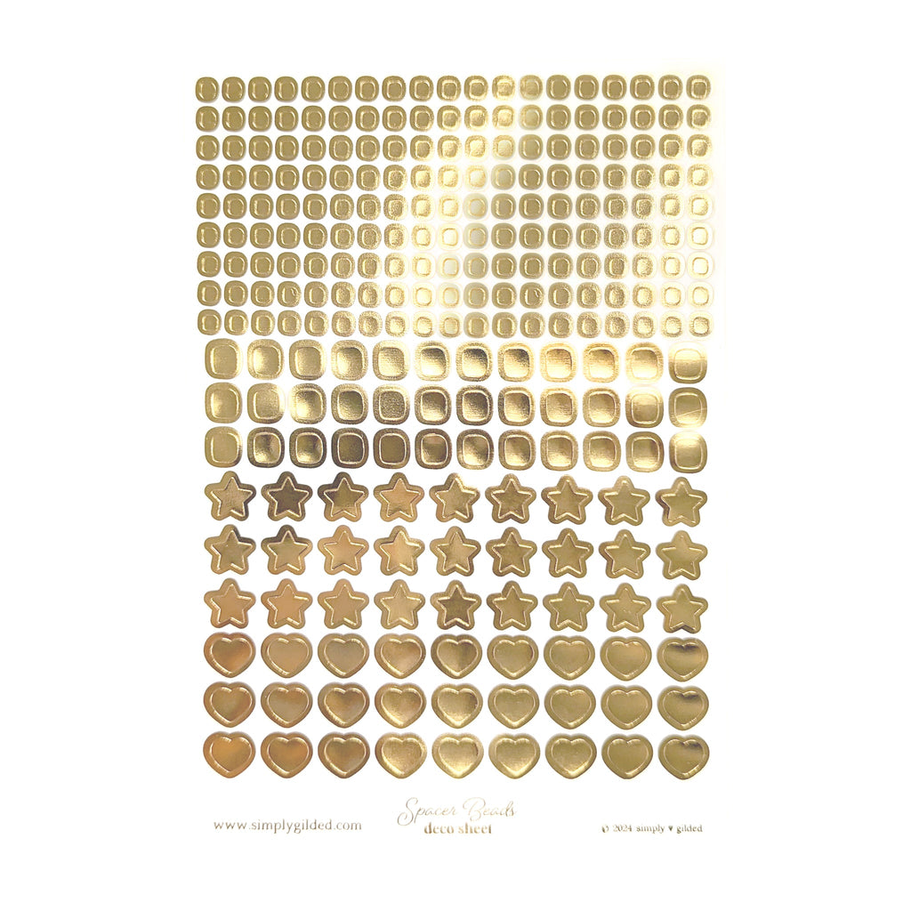 Spacer Beads Stickers (Deco Sheet) (you pick) – simply gilded