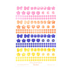 Texas Sunset Bead Stickers (Deco Sheet)