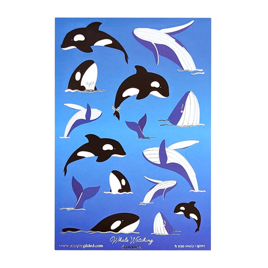Whale Watching (Deco Sheet + silver foil)