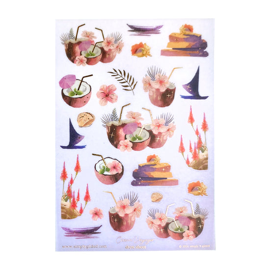 Ocean Voyager (Deco Sheet + rose gold foil) (you pick)