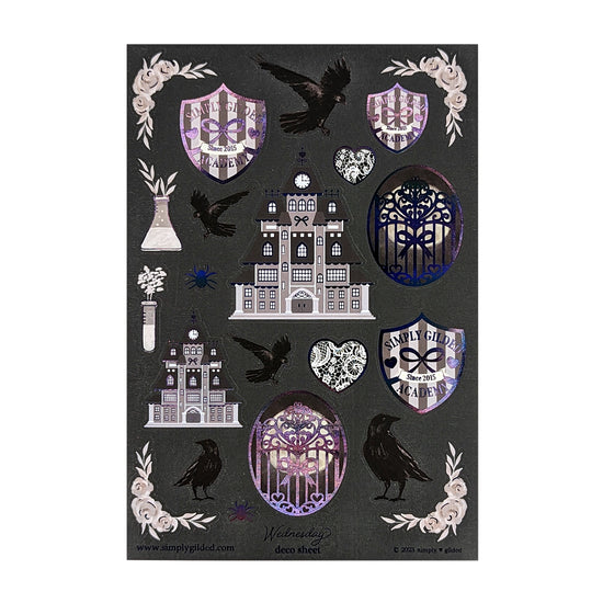 Wednesday (Deco Sheet + holographic black foil)