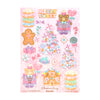 Christmas Candy Deco Stickers (light gold foil + you pick finish)
