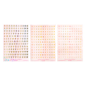 Christmas Candy Alphabet Deco Stickers (you pick finish)