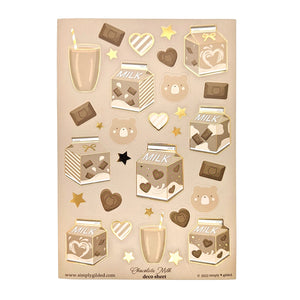 Chocolate Milk (Deco Sheet + light gold foil) - Restock