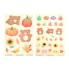 Cozy Harvest Deco Stickers (rose gold foil) (you pick)