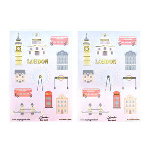 London 2.0 (Deco Sheet + light gold foil)(you pick)