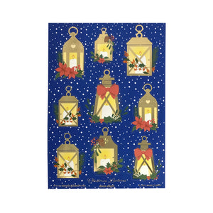 Christmas Lanterns Night (Deco Sheet + light gold foil)