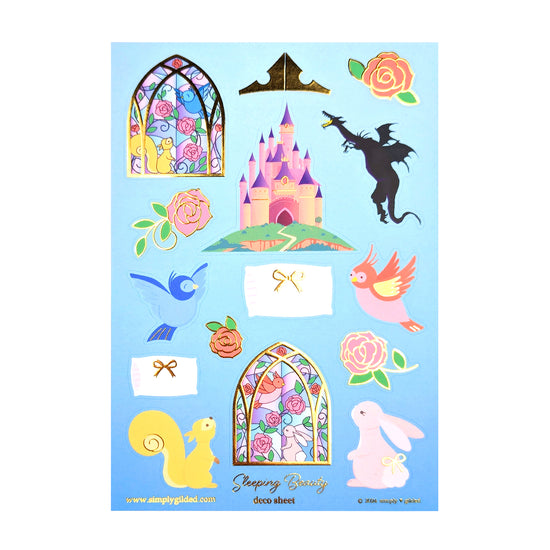 Sleeping Beauty (Deco Sheet + light gold foil)