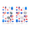Star Spangled Summer (Deco Sheet + silver foil / sparkle star iridescent overlay) (you pick)