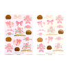 Valentine's Fair Isle Deco Stickers (rose gold foil + you pick finish)