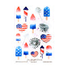 Star Spangled Summer (Deco Sheet + silver foil / sparkle star iridescent overlay) (you pick)