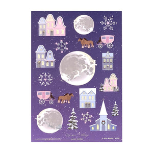 Winter Village (Deco Sheet + silver foil)