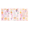 Christmas Candy Deco Stickers (light gold foil + you pick finish)