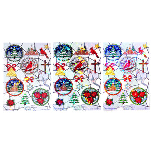 Christmas Stained Glass (Deco Sheet) (you pick)