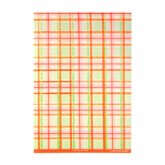Very Merry Plaid Washi Paper Sticker