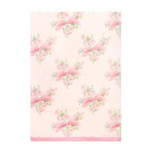 Sweet Pink Floral Bow Washi Paper Sticker