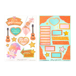 Showgirl Era Journal Kit (light gold foil / sparkle star overlay)