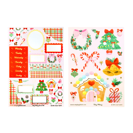 Very Merry Journal Kit (light gold foil)