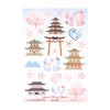Japan Cherry Blossom (Deco Sheet + rose gold foil) (you pick)